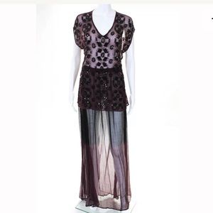 Chan Luu silk $1200 set long skirt beads